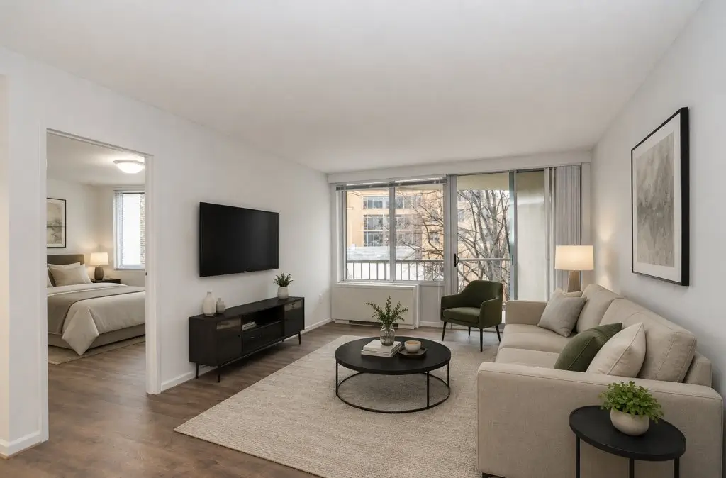 furnished newport living room