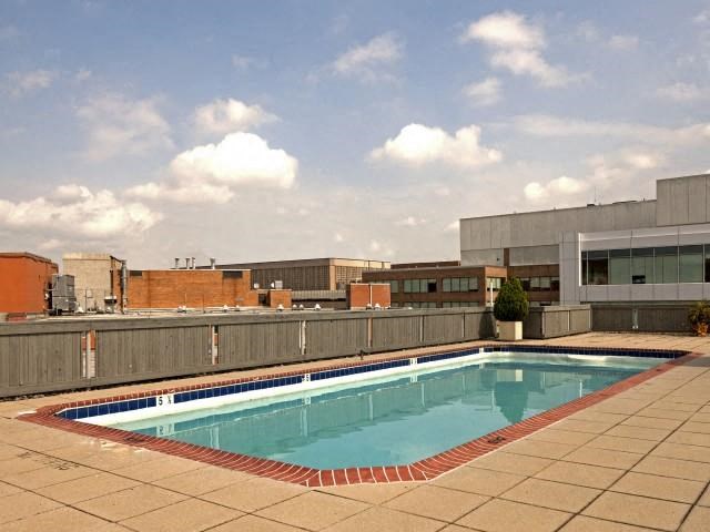 rooftop pool open seasonally with panoramic views of washington dc